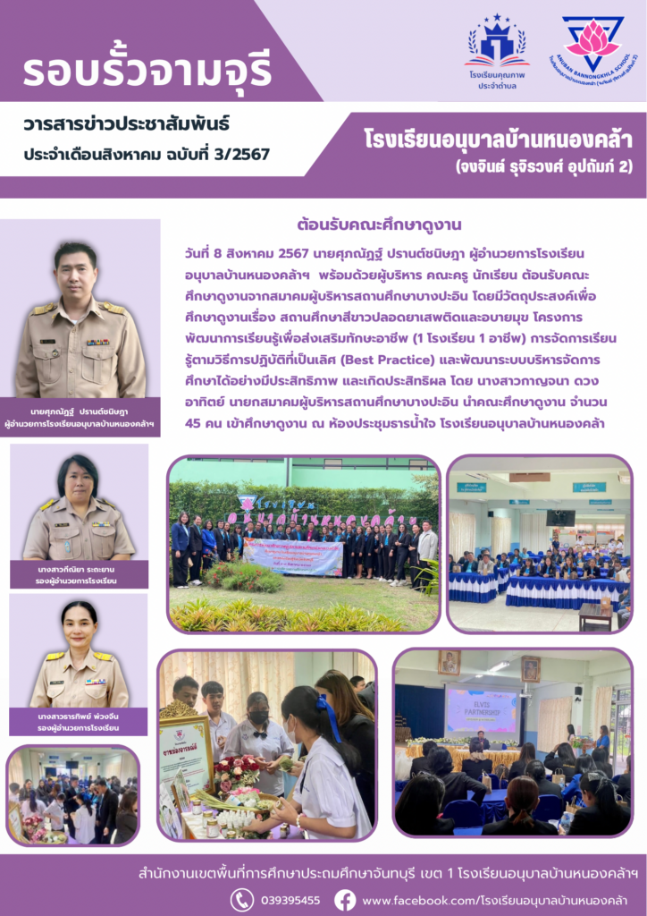 วารสารข่าวประชาสัมพันธ์ ประจำเดือน ส.ค. ฉบับที่ 3/2567